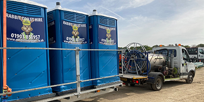 How much does it cost to hire portable toilets?
