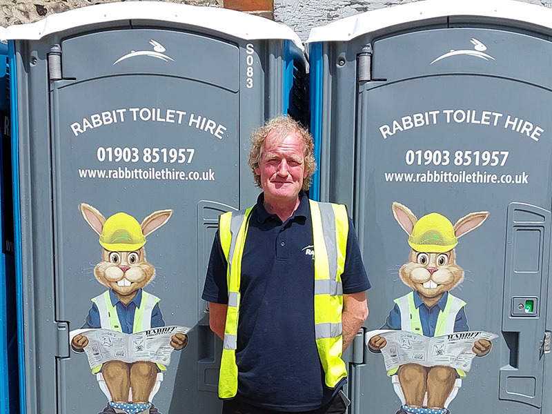 day in the life toilet hire technician